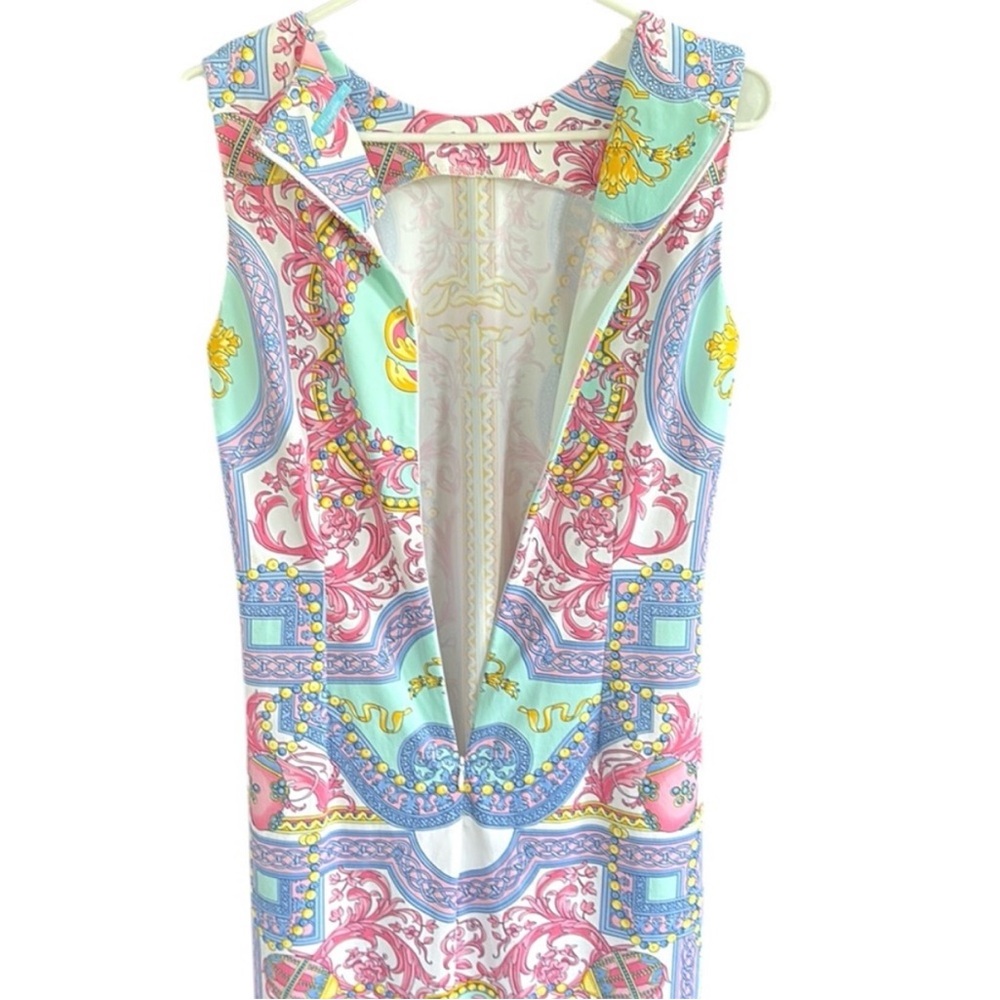 EUC J. McLaughlin Sleeveless Stretch Shift Dress Size Medium - Picture 7 of 9